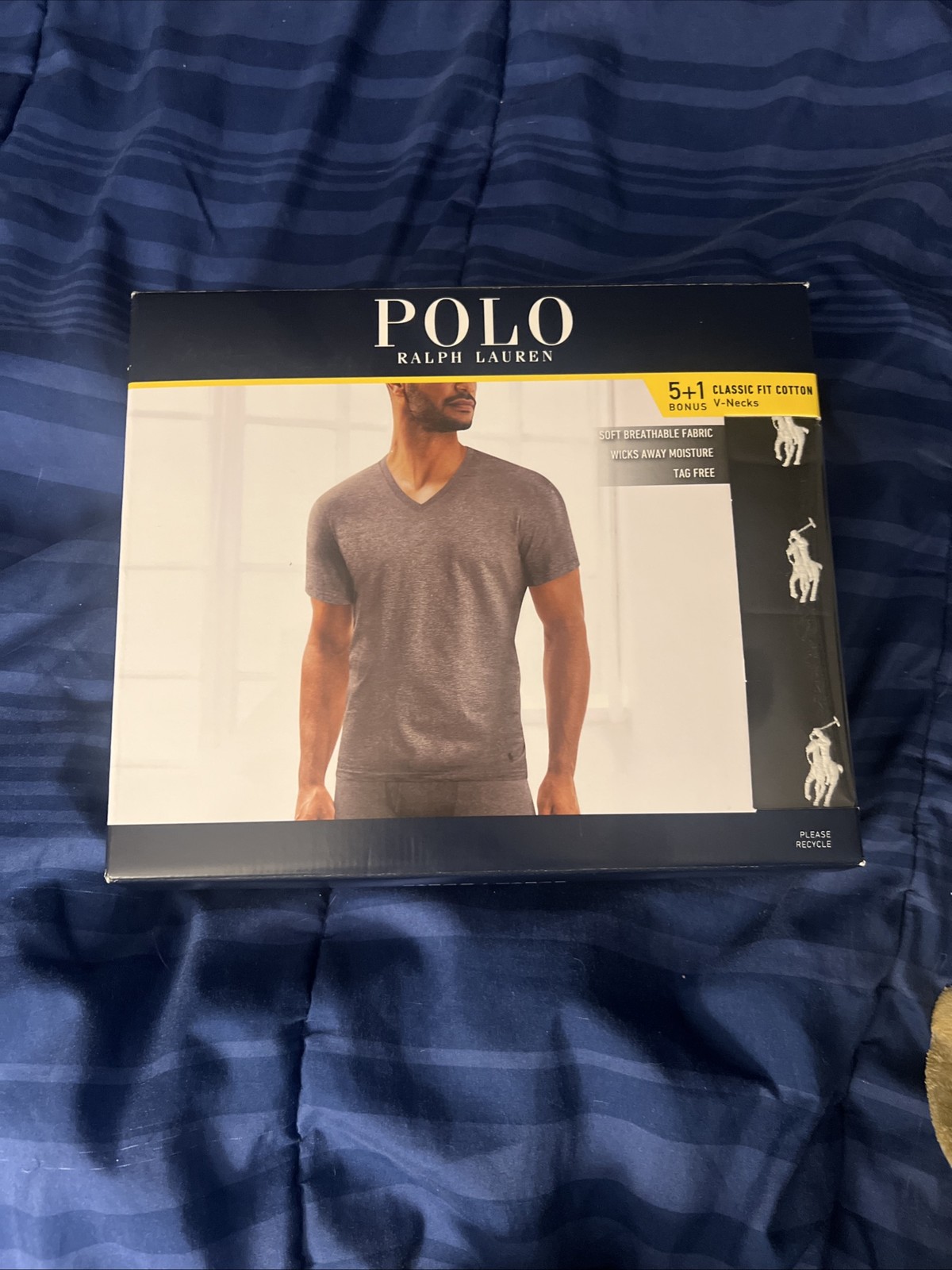 Polo Ralph Lauren v neck t shirts 5+1 Bonus Classic Fit Cotton
