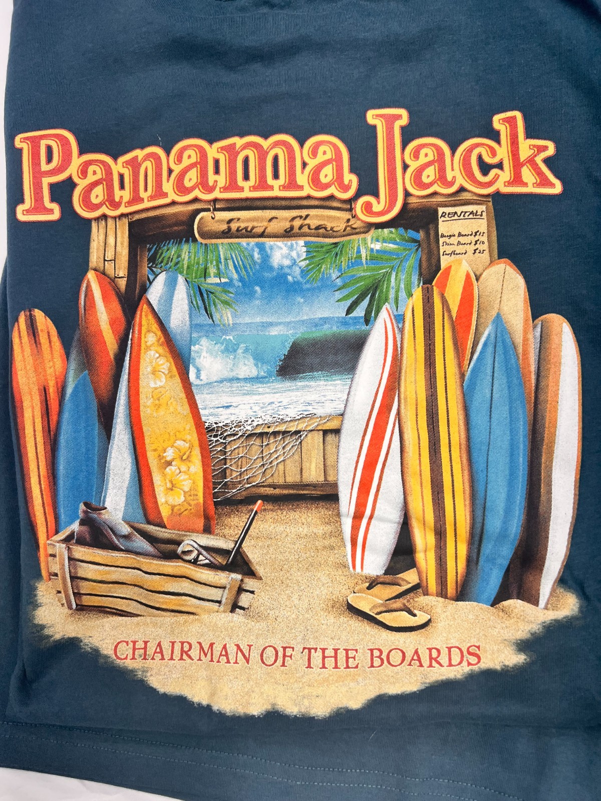 Panama Jack T-shirts, Size LG, Lot of 3,Cotton Blend Heavy Weight Unisex Blue