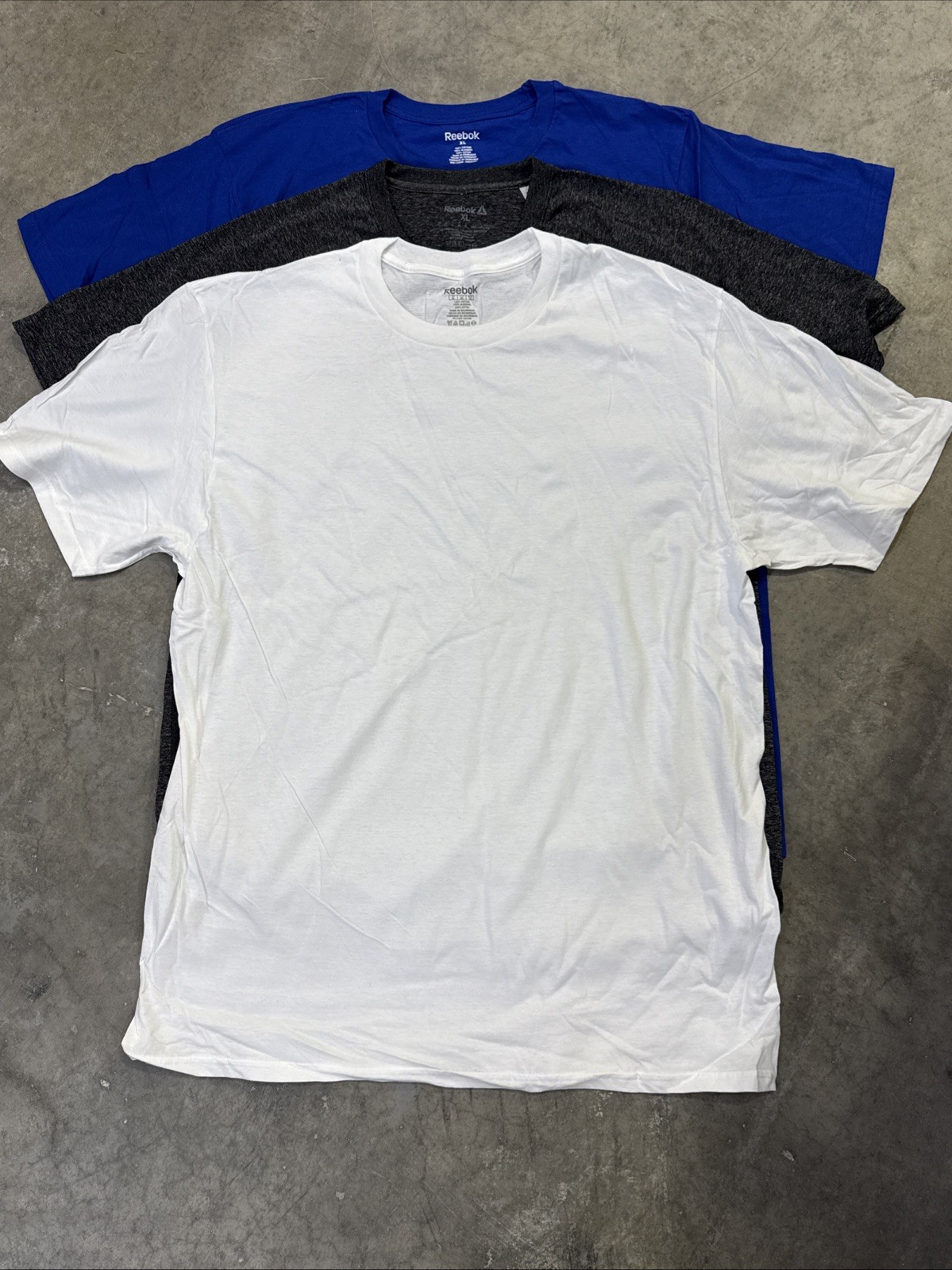 Reebok Men’s Short Sleeve 6 Pack New T-Shirt, Size MEDIUM (6 Colors Pack)