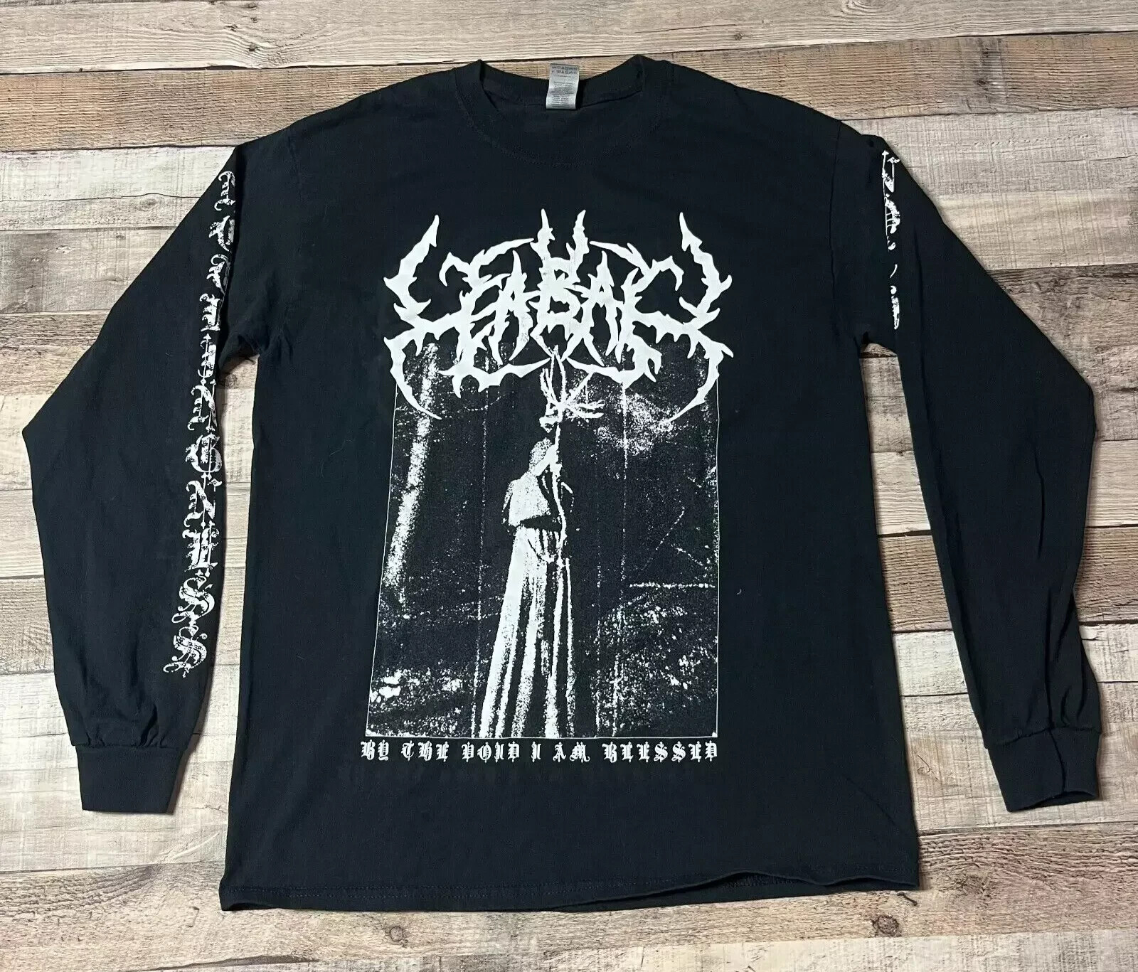 Cabal Shirt Medium Black Nothingness In The Void I Am Blessed Death Core Metal