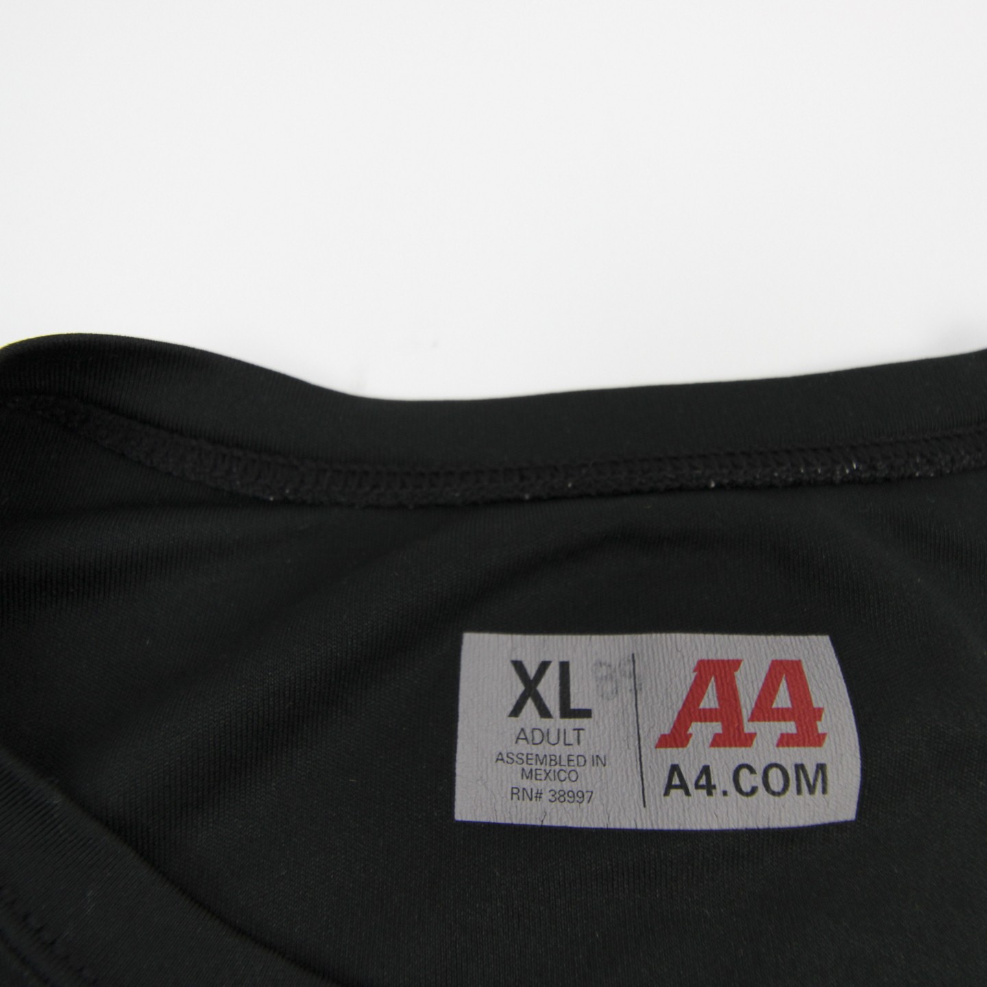 A4 Short Sleeve Shirt Men’s Black Used XL