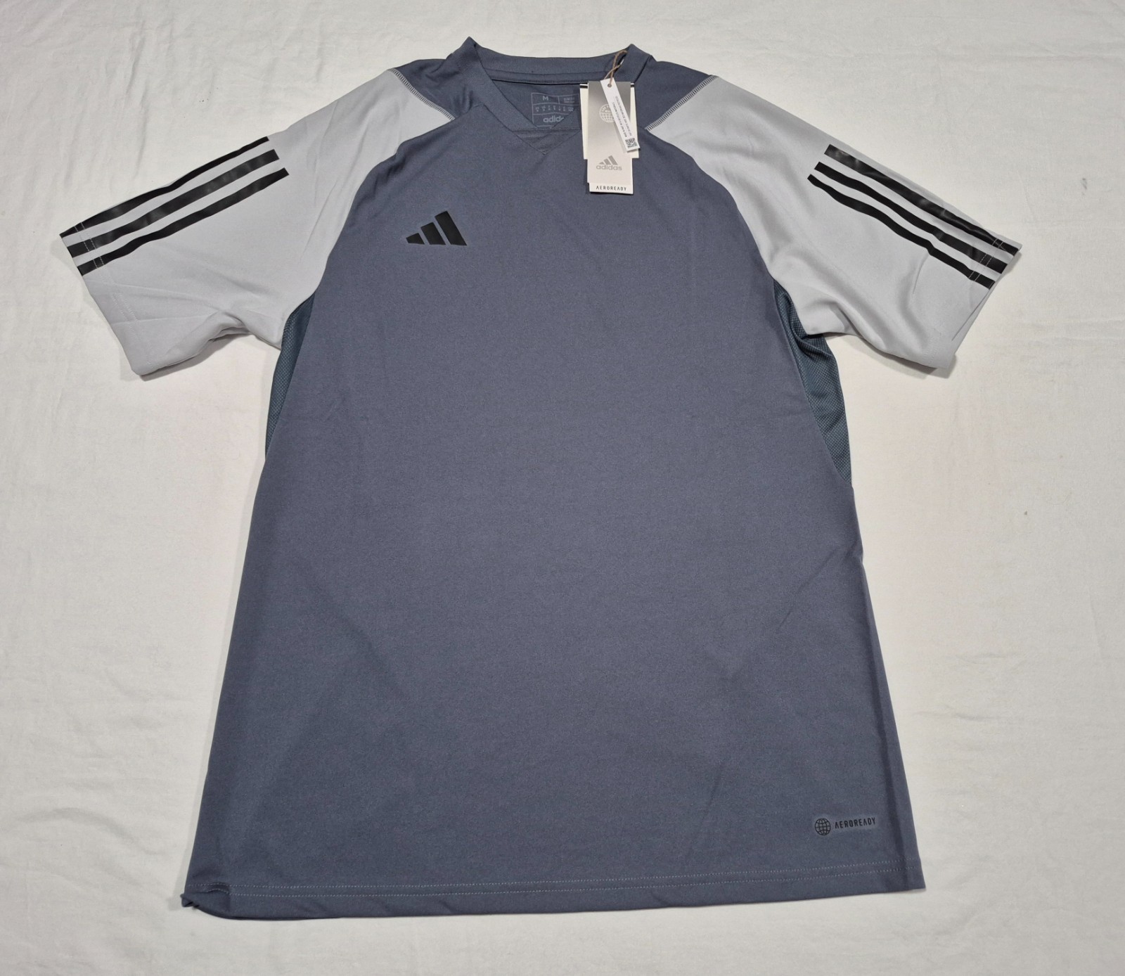 Adidas Mens Tiro 23 Competition Soccer Training Jersey Grey Shirt HP1906 SL