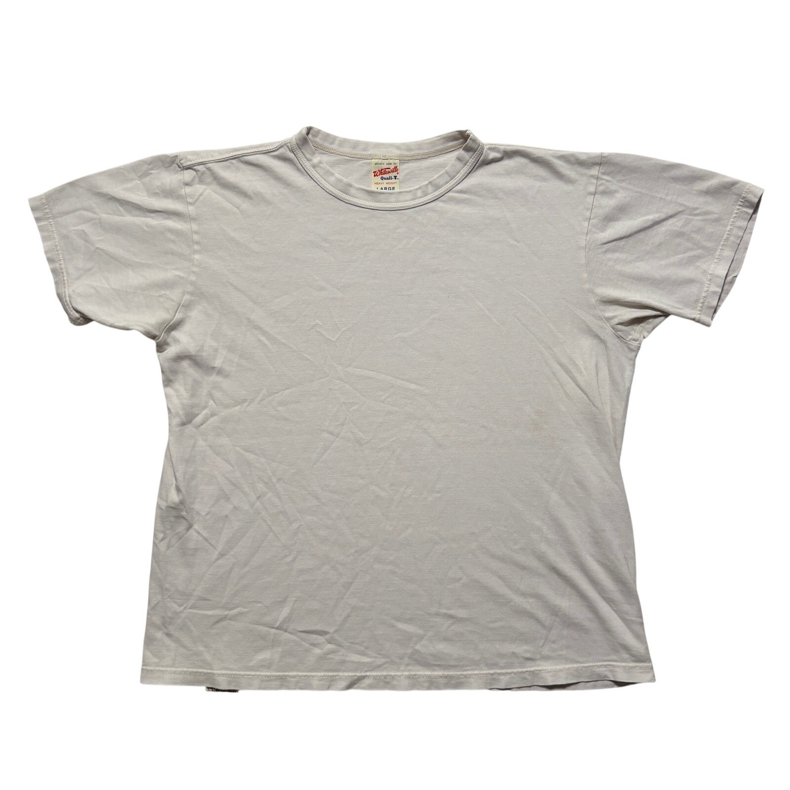 Whitesville Single Stitch Blank Short Sleeve T-Shirt Men’s L White