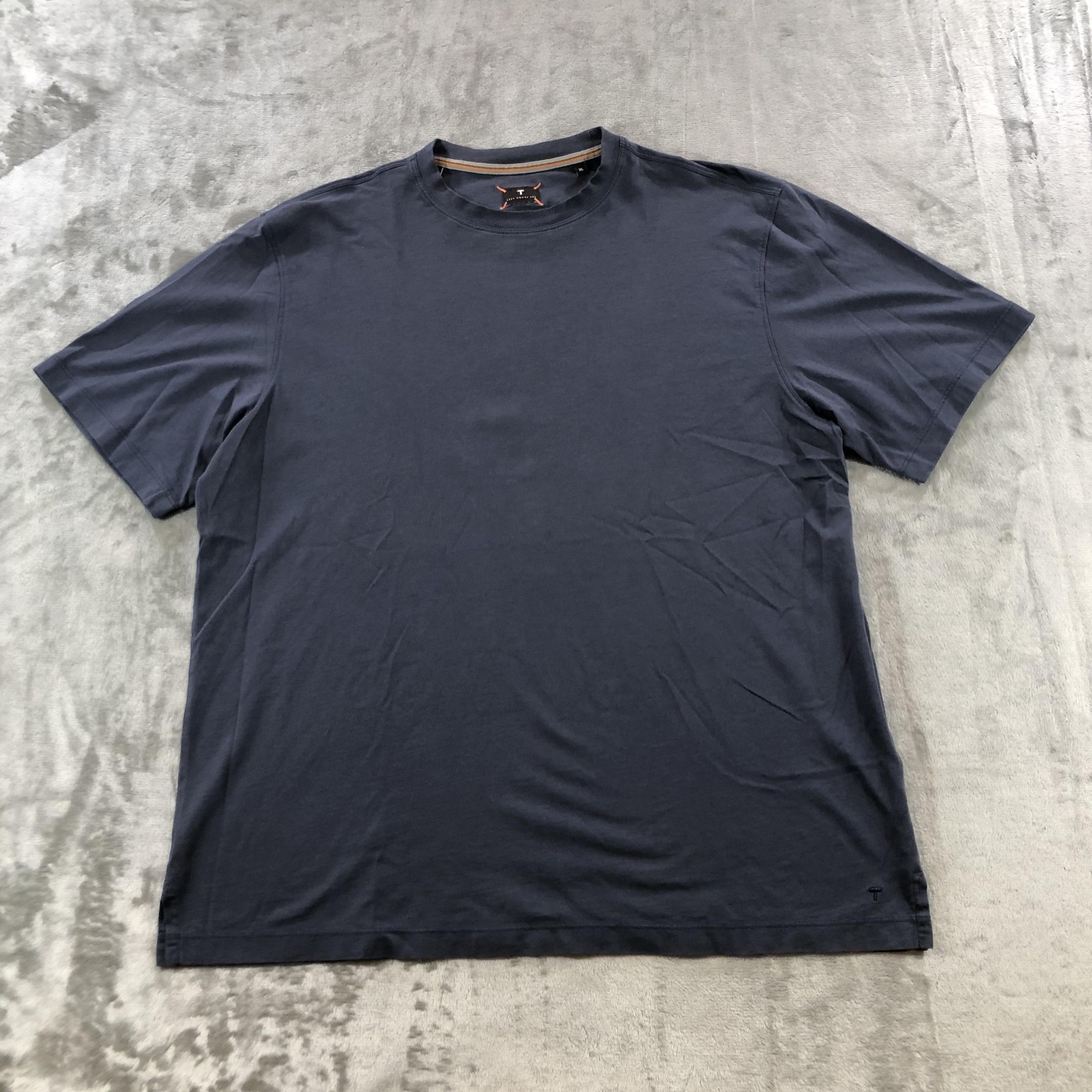 Left Coast Tee Shirt Mens XL Blue Pima Cotton Soft Crew Neck Solid Tee