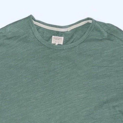 Rag & Bone Sage Green Core Slub Tee T-Shirt Mens XXL 2XL Fits Like XL