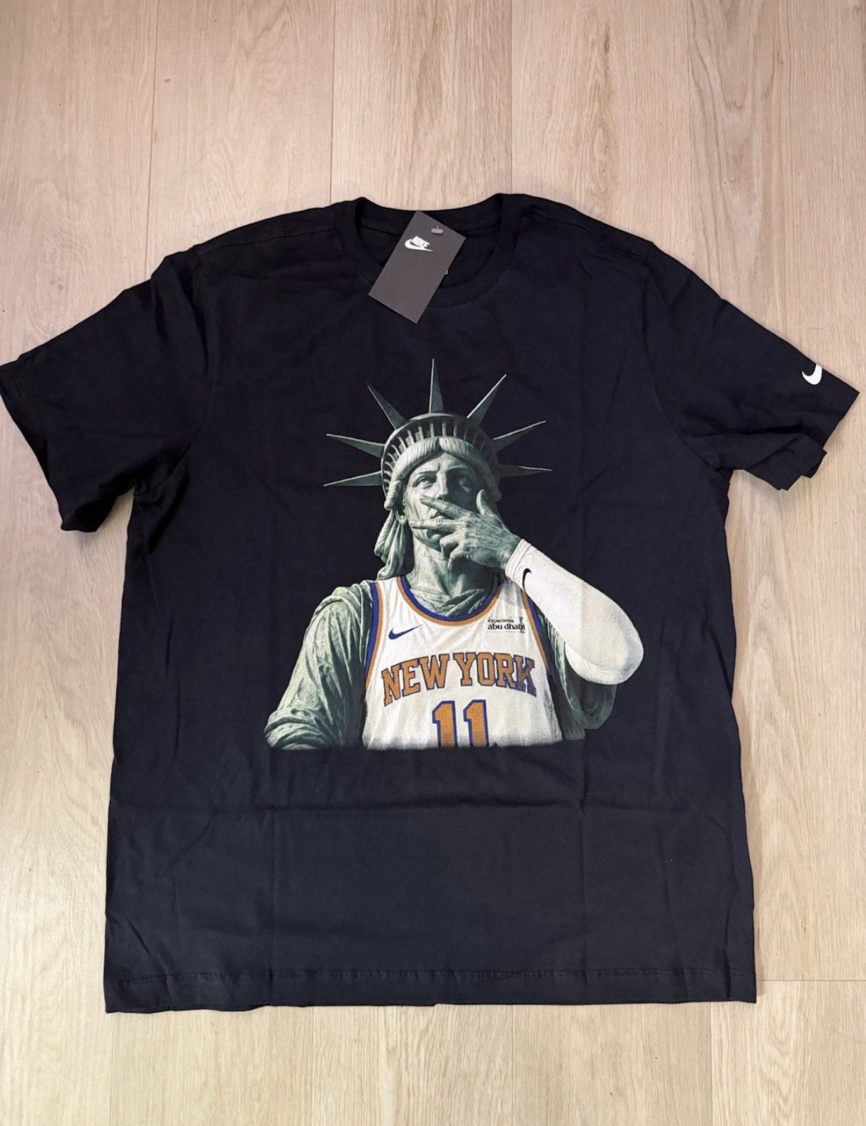 Nike Men’s XL NYC Only Exclusive Statue of Liberty Knicks Brunson T-Shirt