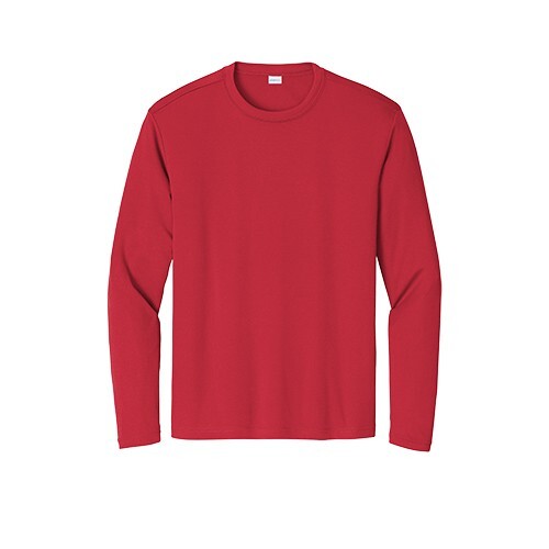 Large – Sport-Tek Long Sleeve PosiCharge Competitor Tee ST350LS – True Red