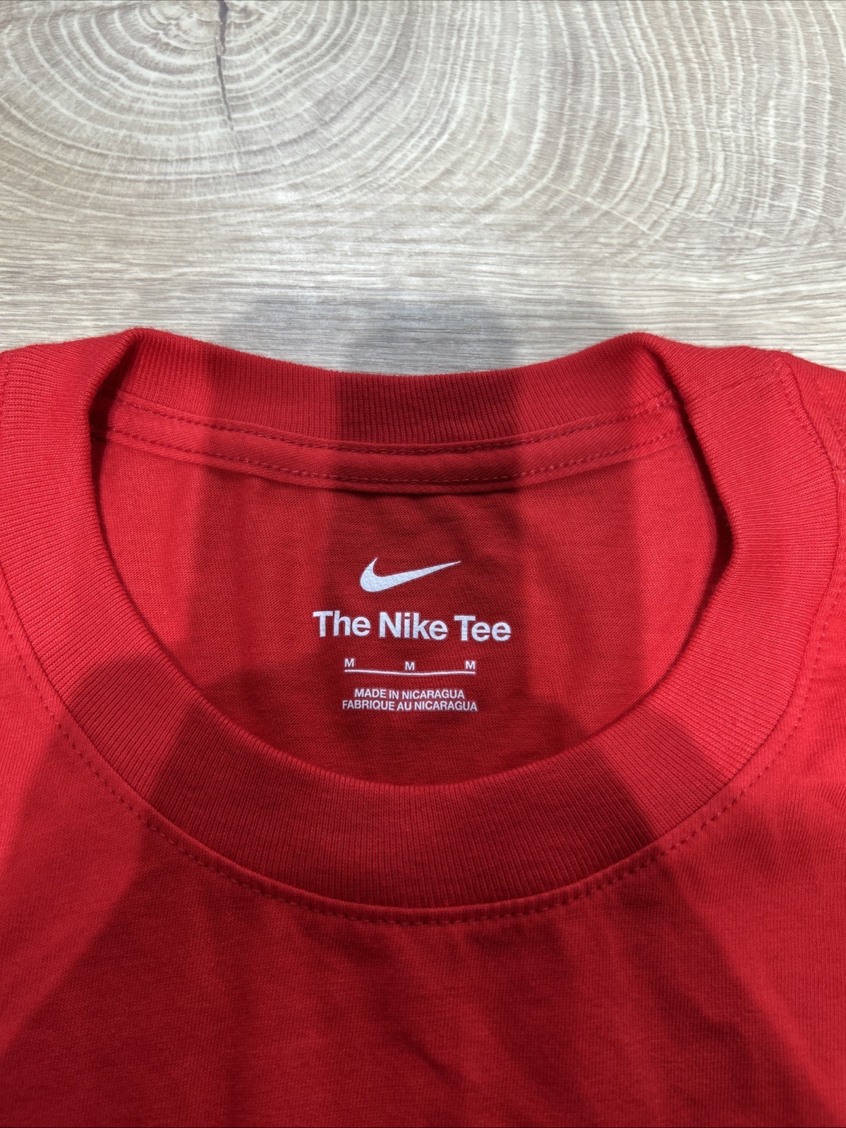 The Original Nike Core Tee Men Athletic Cut Short Sleeve Shirt Red Sz Medium New