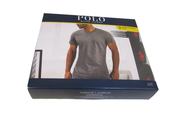 3 POLO RALPH LAUREN S M L XL 2XL COTTON BLACK WHITE GRAY BLUE CREW NECK T SHIRTS