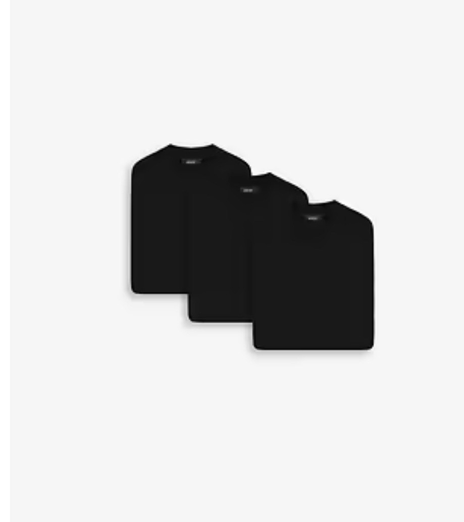 Represent Clo The Core T-Shirt – Jet Black 3 Pack Large