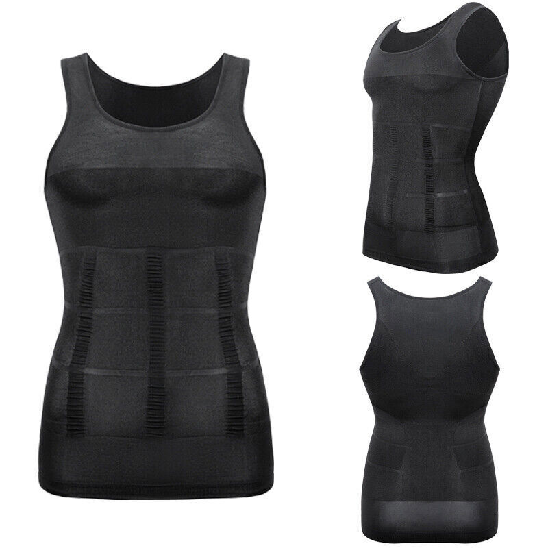 Men Cooling Weighted Workout Shaping Vest Weight Loss Slim Sleeveless Tank Top