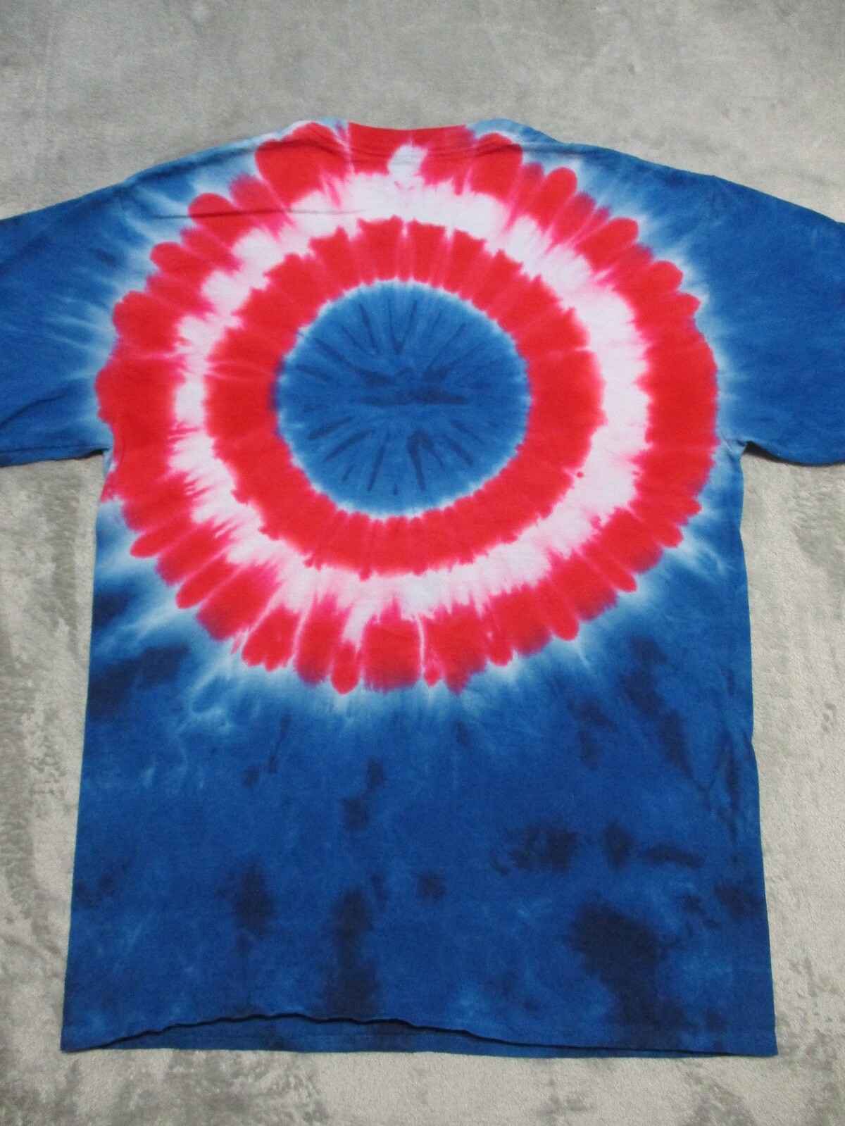 Vintage Marvel Captain America Shirt Mens Large Red Blue Super Hero Tie Dye AOP
