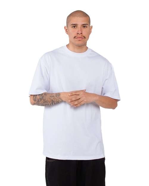 Shaka Wear Max Heavyweight Crewneck Plain Short Sleeves T-Shirts SHMHSS