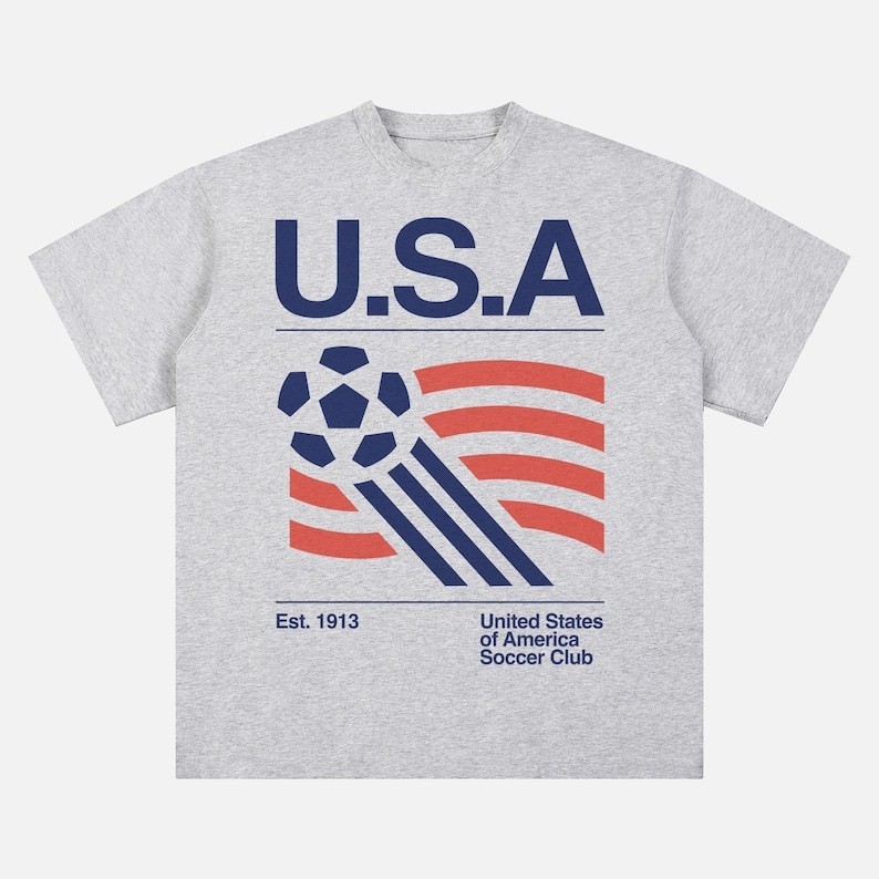 90s United States Soccer Shirt, Retro USA Team Graphic Tee
