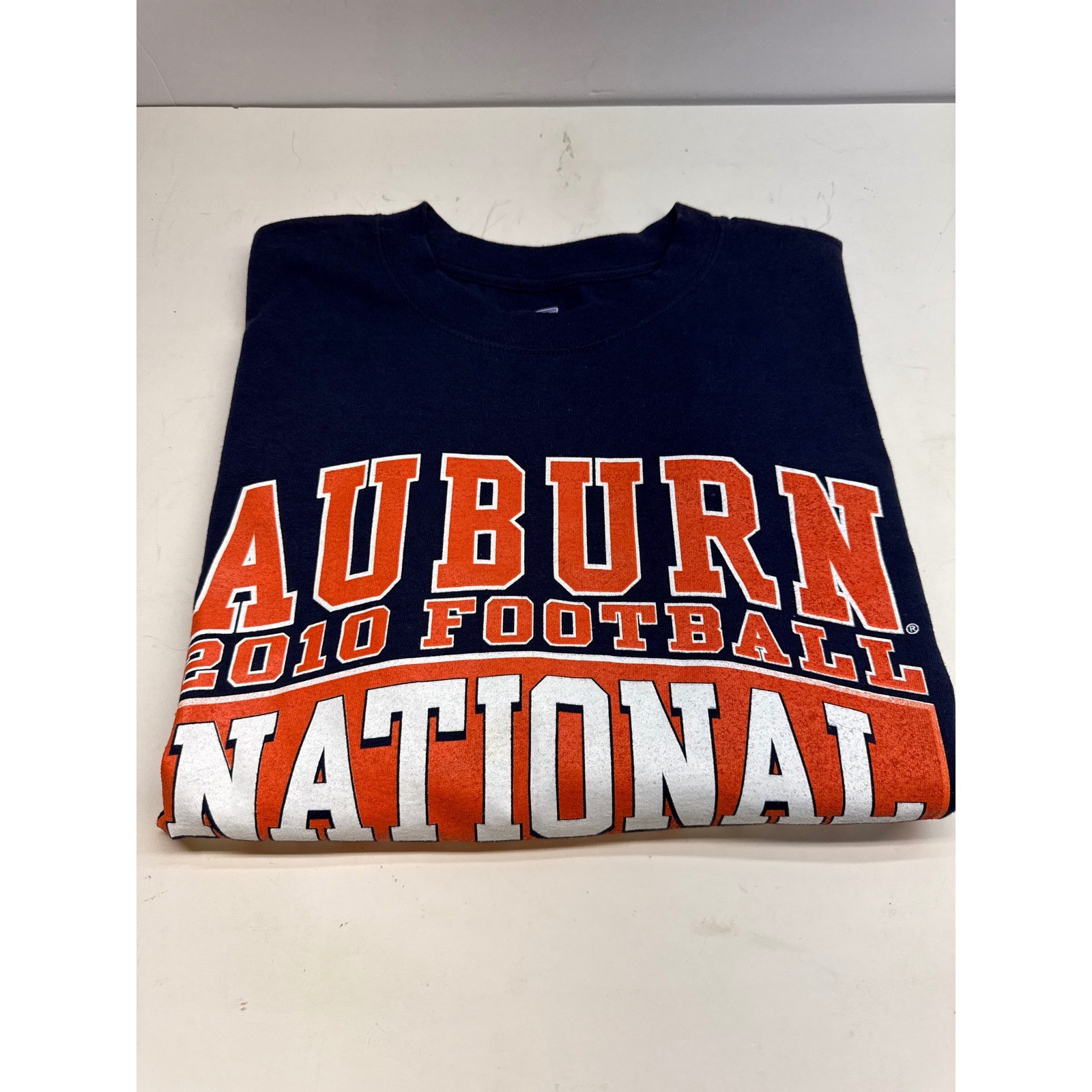 Soffe Mens Auburn 2010 Football National Champions T-Shirt Navy Blue XL