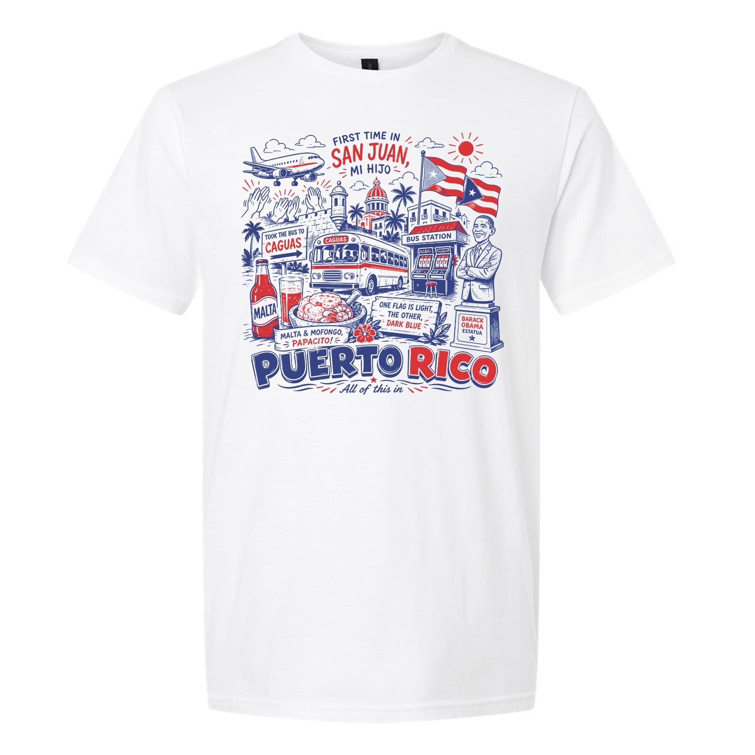 First Time In San Juan Puerto Rico – funny virial boricua song – Unisex T-shirt