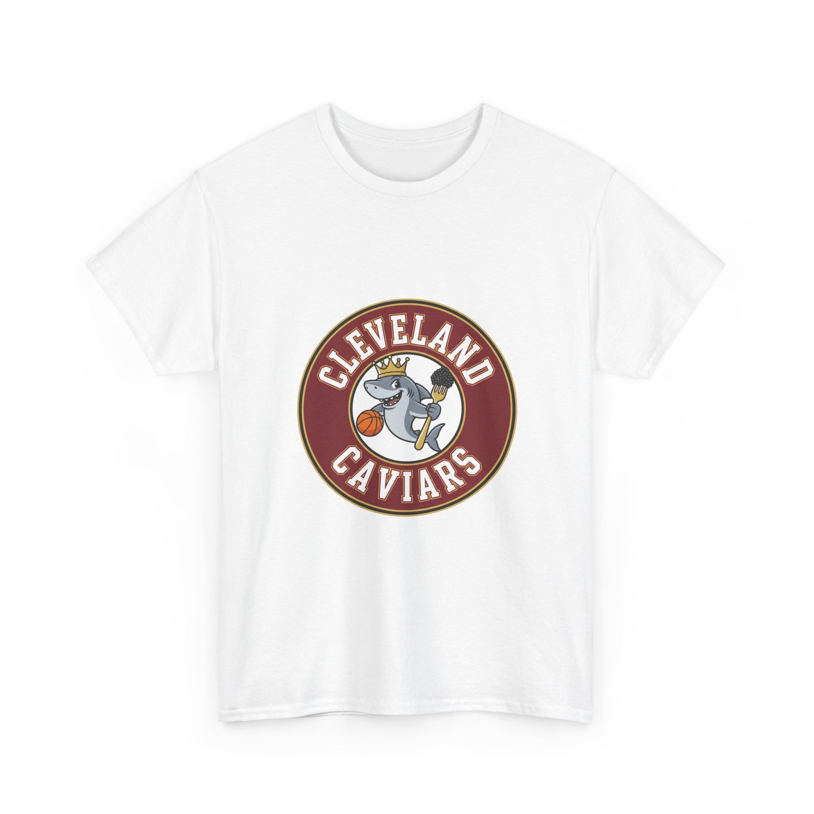 Cleveland Caviars Logo Tee | Basketball Team Shirt, Funny T-Shirt Parody, Humor