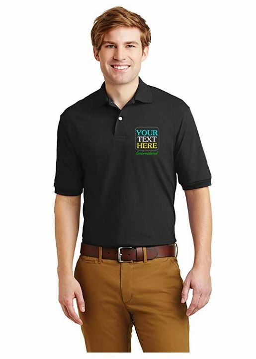 Custom Embroidered preshrunk Polo – Personalized Image & Text – Your Design Here