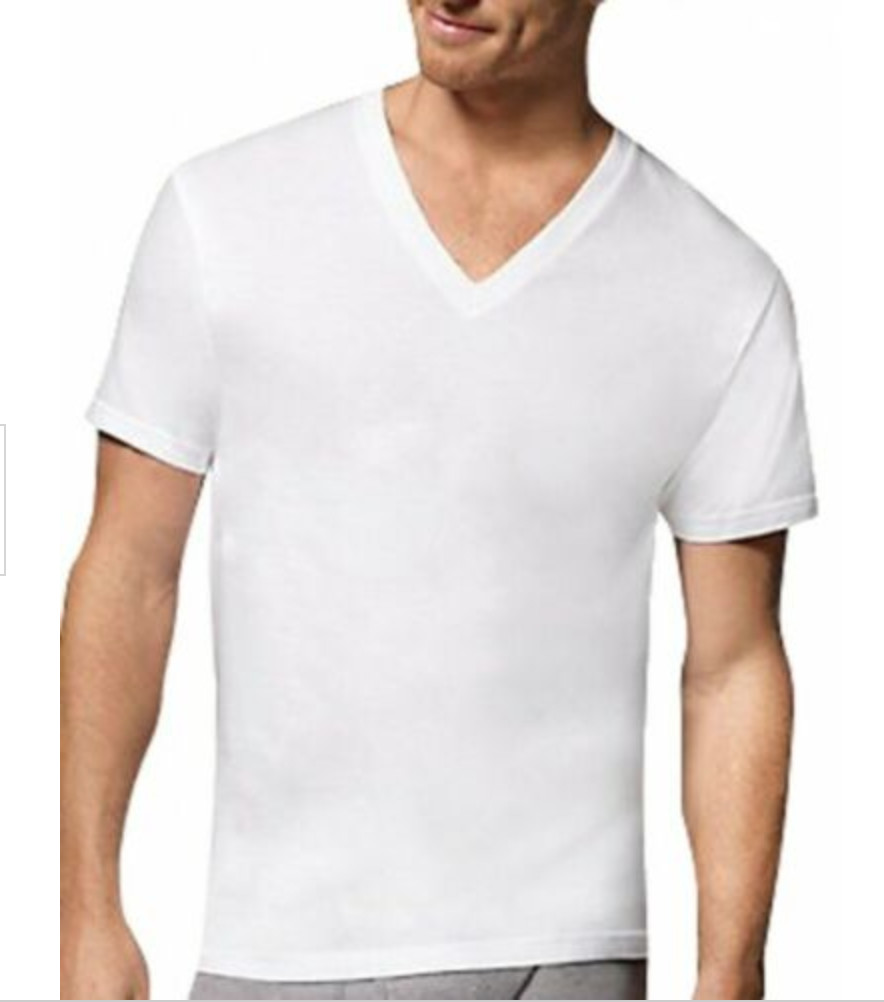 Hanes Mens V Neck T-shirt 3 pack Style 777