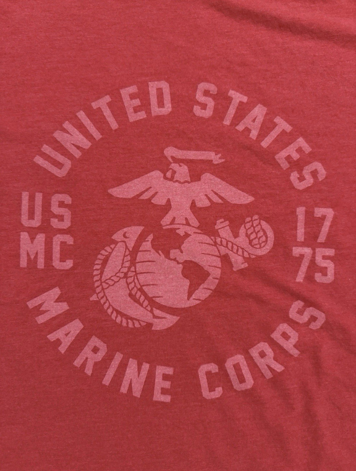 USMC “United States Marines 1775” Red T-Shirt – Size XL – by MV Sport – NWT!