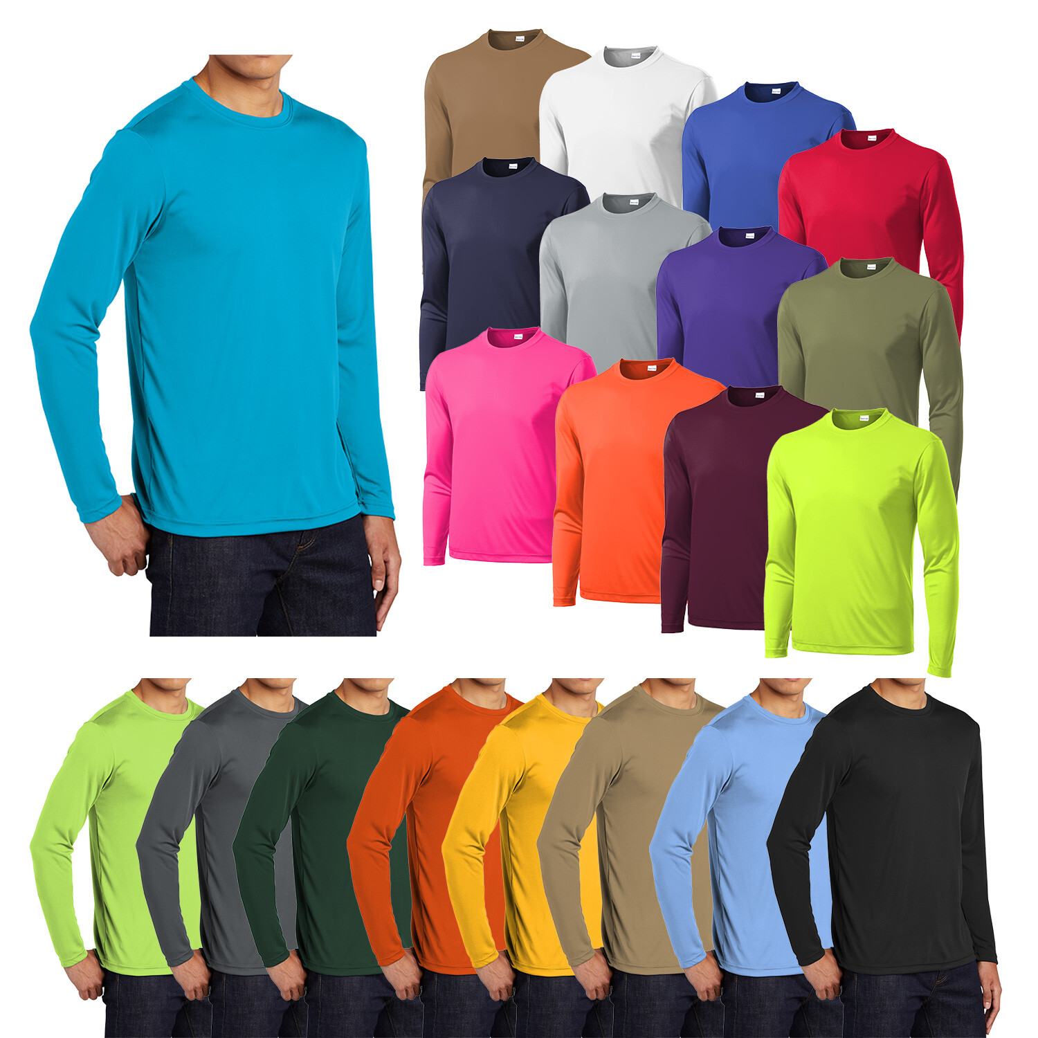 Sport-Tek Men’s Long Sleeve Lightweight PosiCharge Competitor Tee