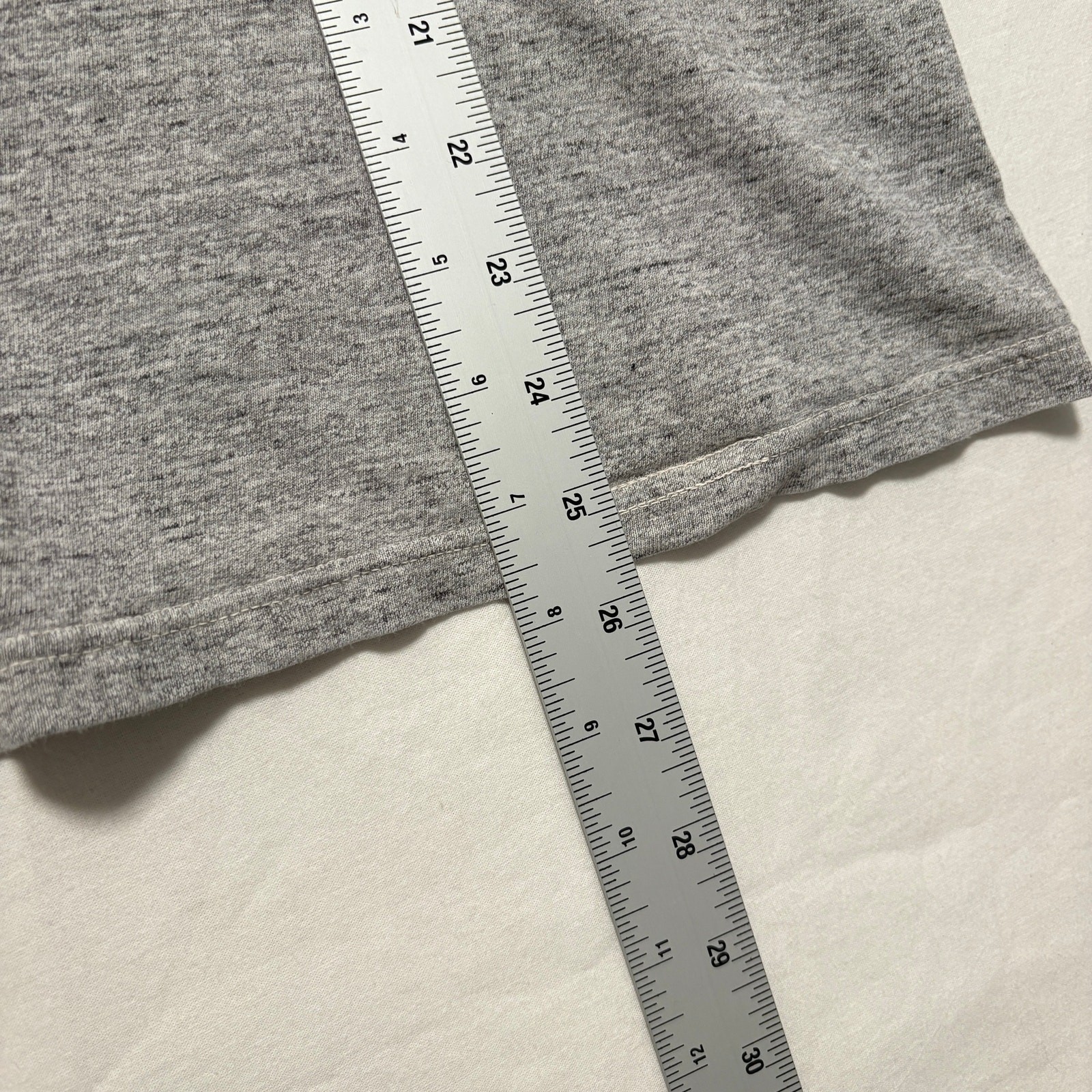 Whitesville Tubular Quali-T Heavyweight Short Sleeve Cotton T-Shirt Men’s L Gray