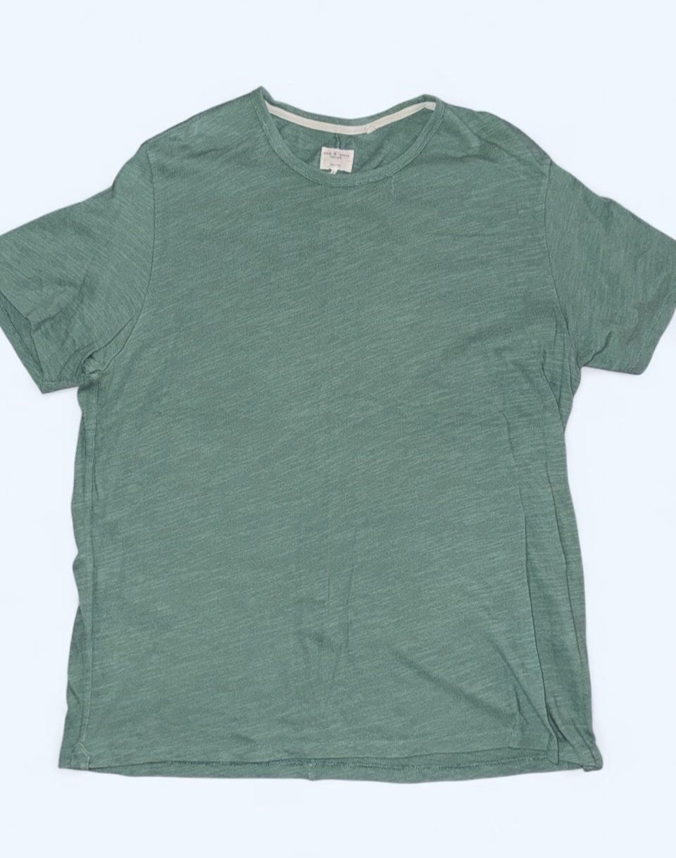 Rag & Bone Sage Green Core Slub Tee T-Shirt Mens XXL 2XL Fits Like XL