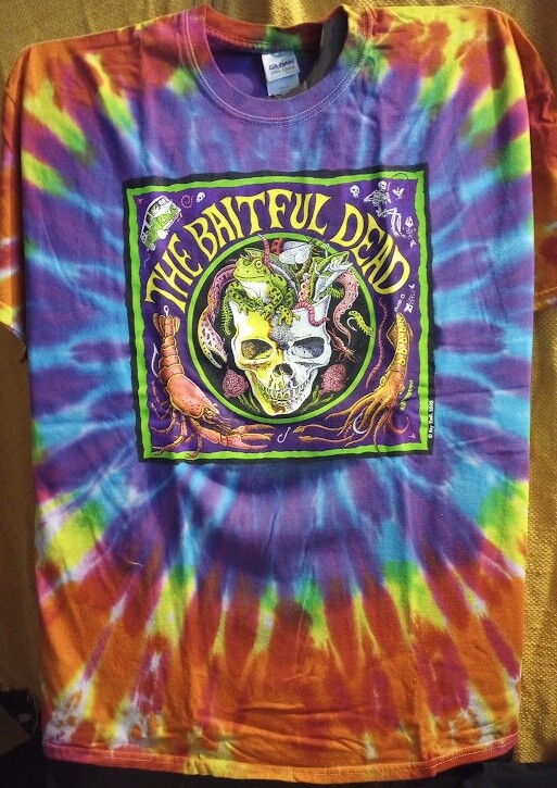 Ray Troll Baitful Dead New adult fishing t-shirt 3X, 2X, XL, L, M, S Deadhead