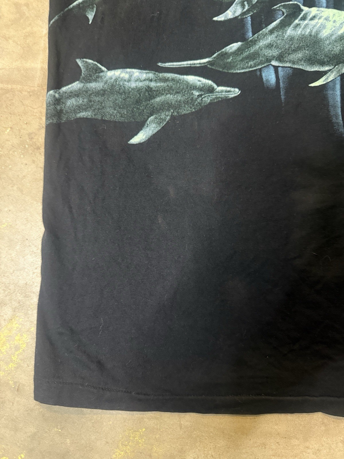 Vintage 90s Greenpeace Let Them Live Dolphin T Shirt XXL USA Made Single Stitch