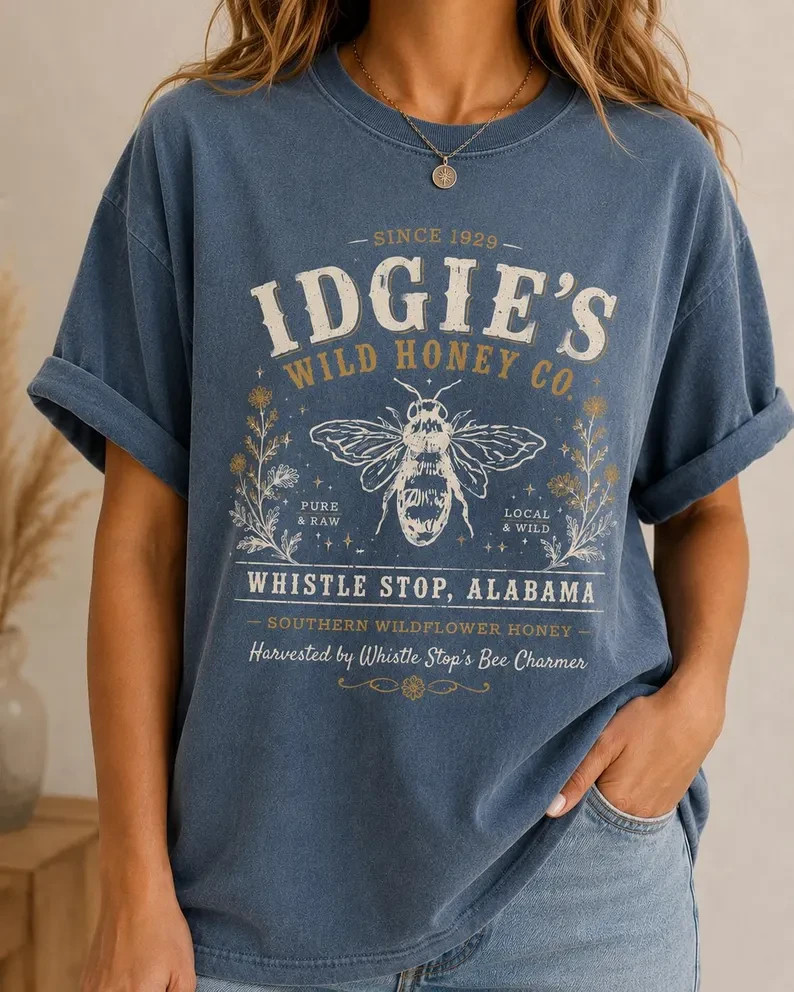 Southern Vintage Honey Co. Shirt Idgie Whistle Stop Alabama Graphic Tee