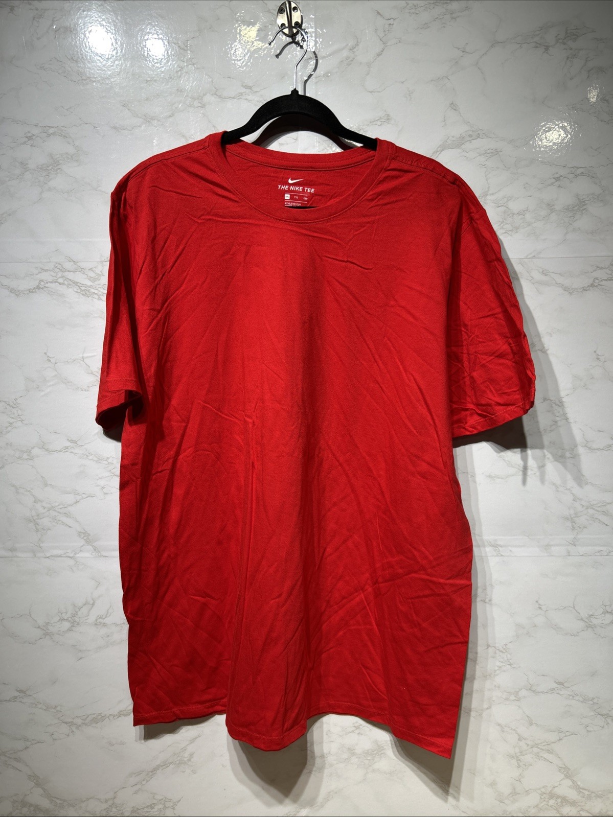 The Original Nike Core Tee Men Athletic Cut Short Sleeve Shirt Red Sz Medium New