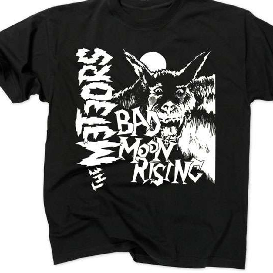 The Meteors band artwork black T-shirt Tee All sizes S to 5XL 2F384