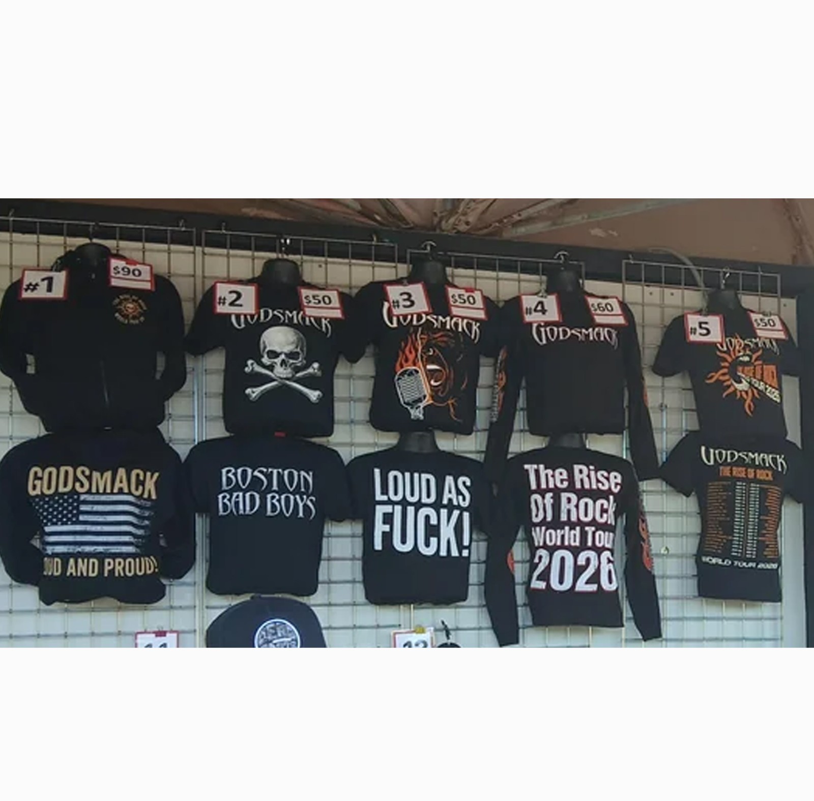 Godsmack The Rise Of Rock World Tour 2026 Venue Tour T-shirt Reprint