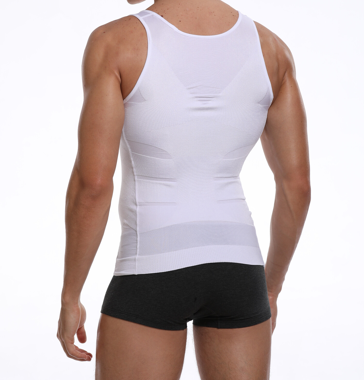Gynecomastia Moobs Compression Vest Shirts Men Tank Top Slimming Body Shaper US