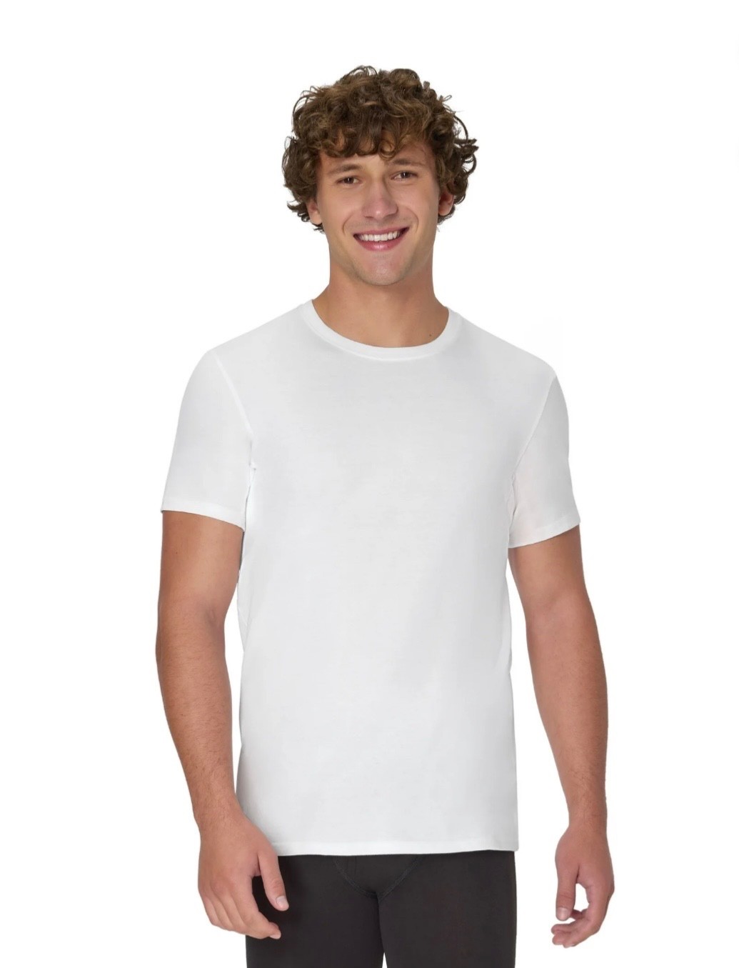 Hanes Men’s Sweat Block T-Shirt, Crewneck, White, 3-Pack