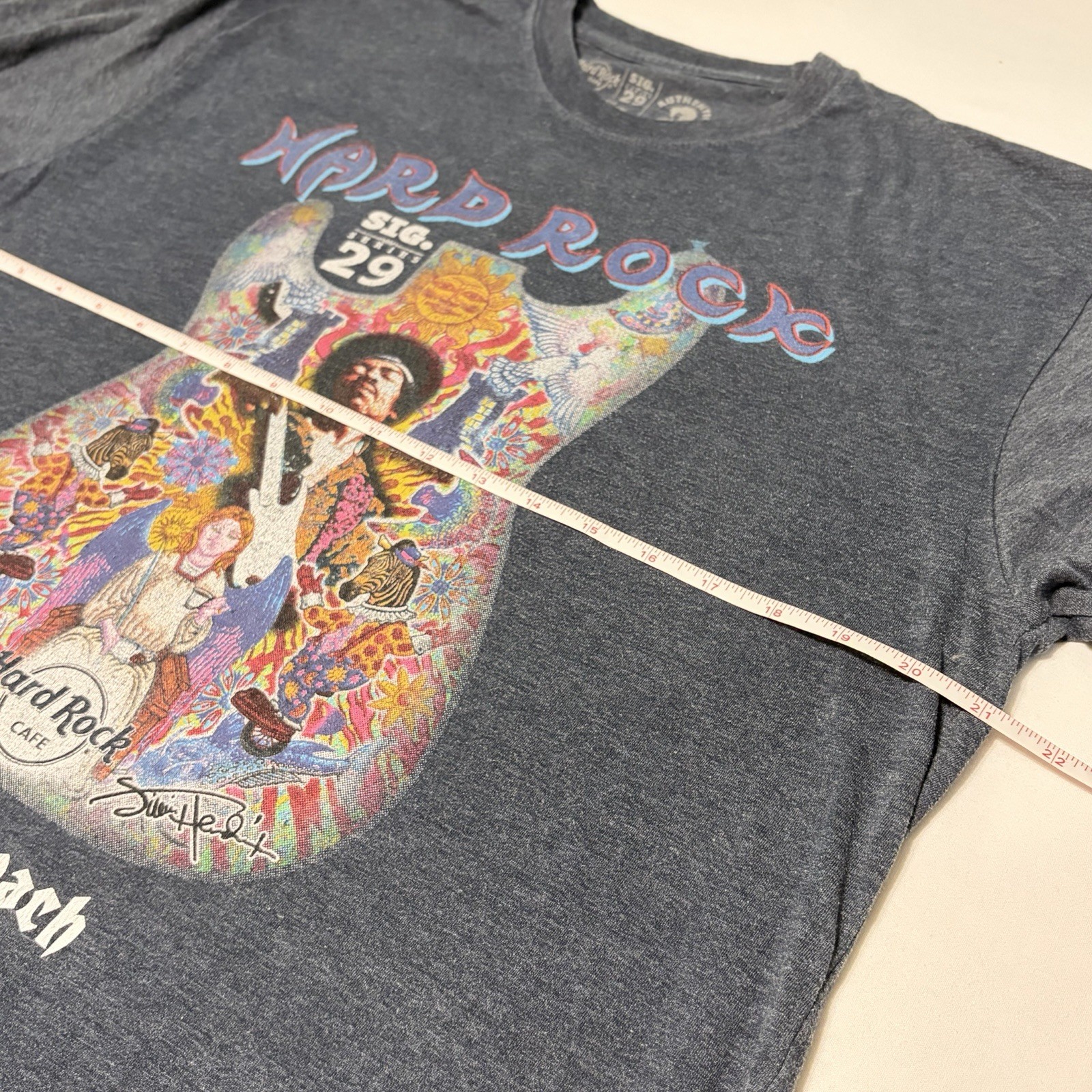 Hard Rock Cafe Jimi Hendrix Shirt XL Signature Series 29 Myrtle Beach Fender