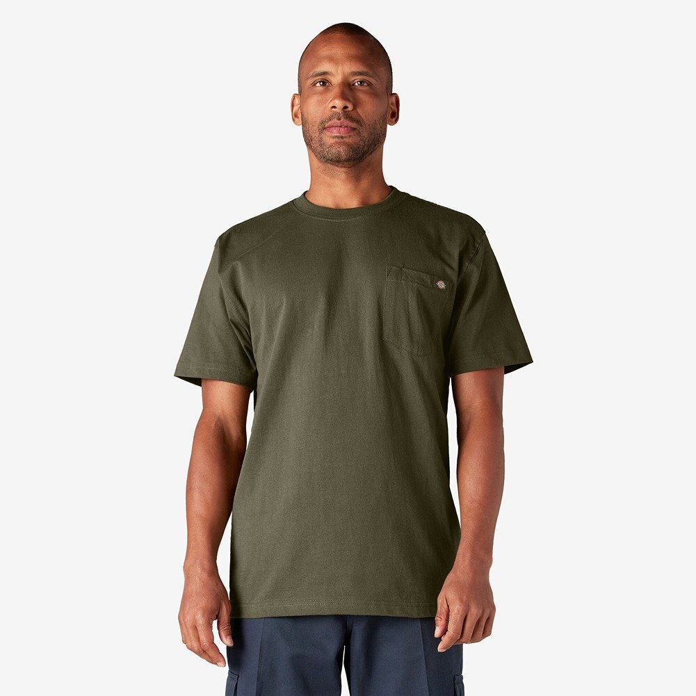Dickies Men’s T-Shirt Short Sleeve Heavyweight Pocket Relaxed Fit T-Shirt