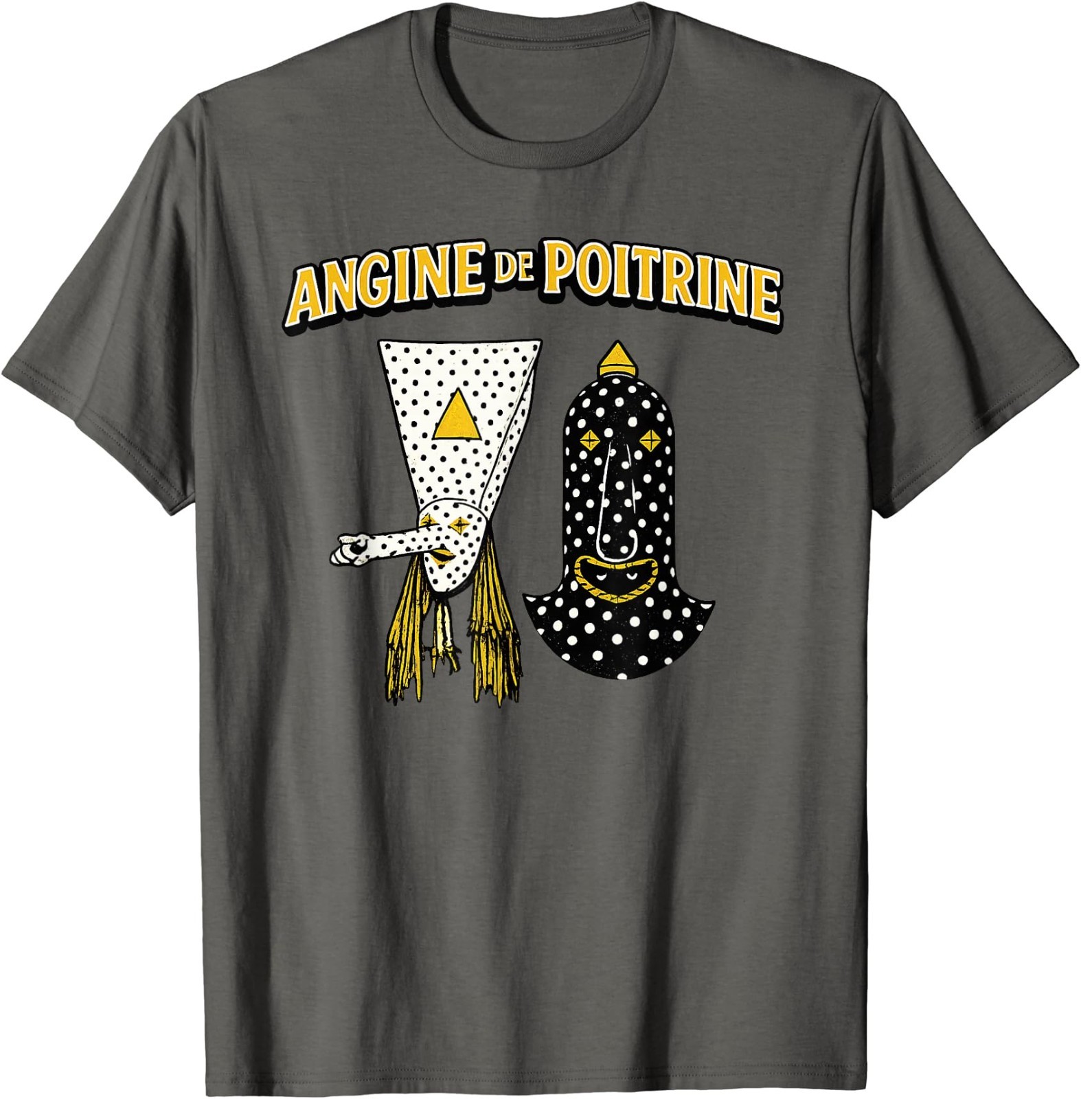 Angine De Poitrine Band Tee Vintage Music Fans Masked T-Shirt