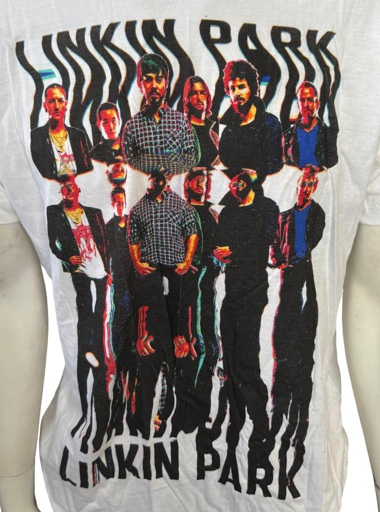 The Core Men’s Linkin Park Band Graphic White Short Sleeve Shirt Size Large