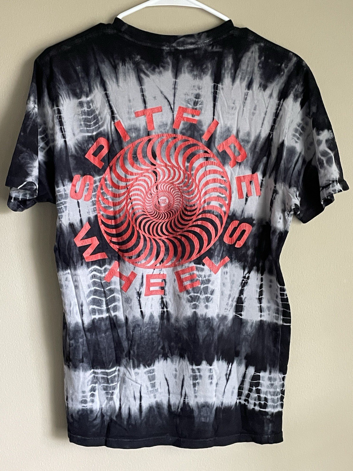 Spitfire Old E Pleated Wash T Shirt Tie Dye Mens S