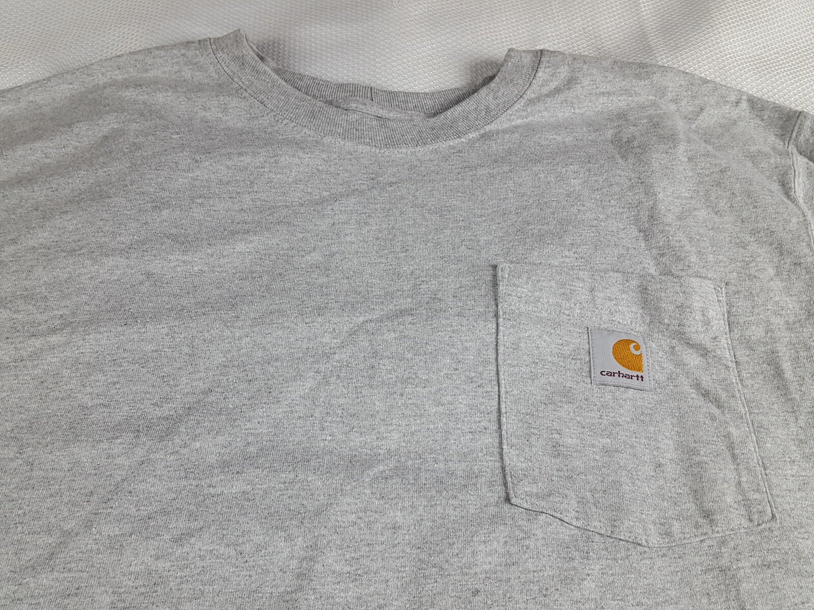 Carhartt Men’s XL Original Fit Gray Short Sleeve Pocket Work Tee T-Shirt