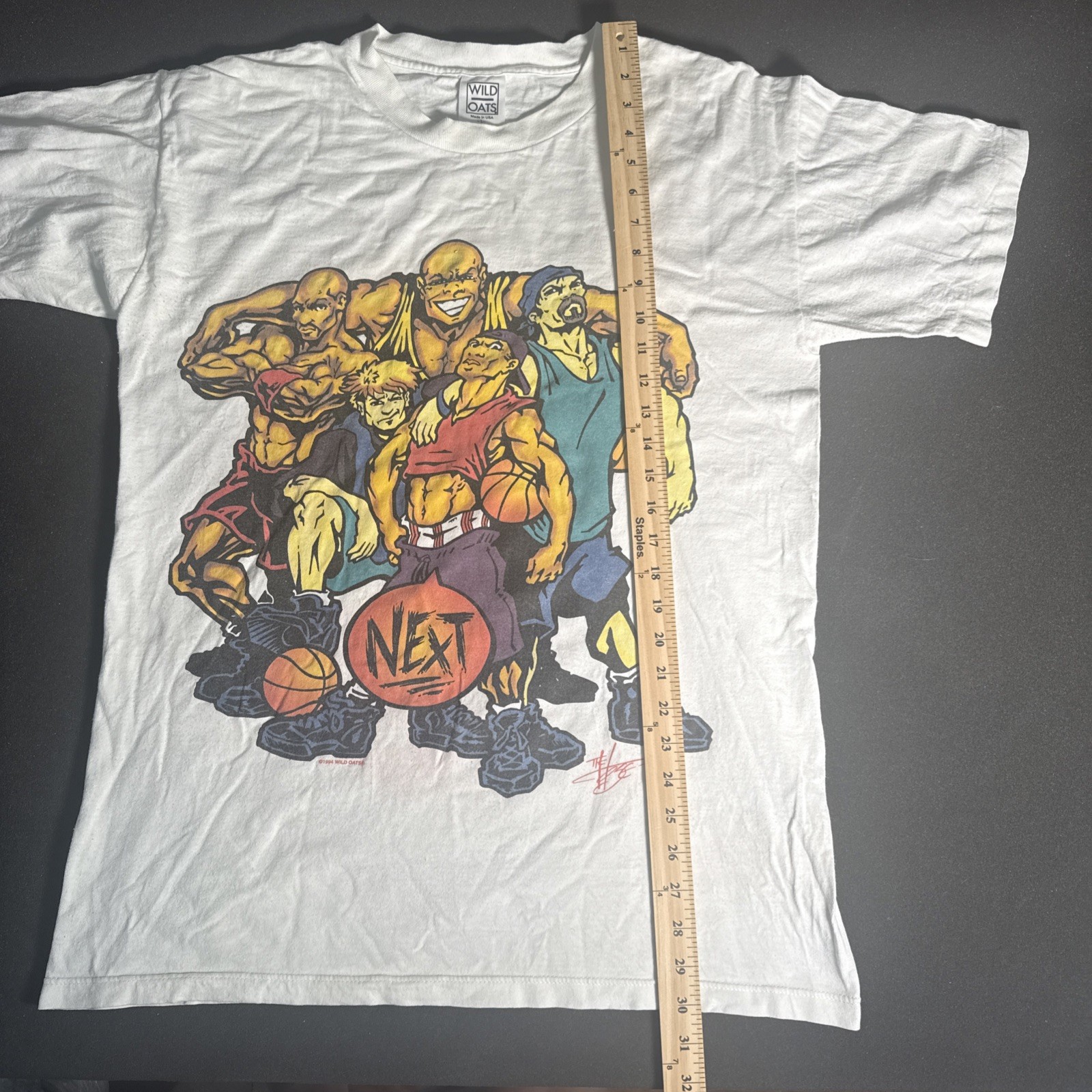 Rare Vintage Basketball “step Off” “next” 1994 T Shirt 90s Parody Satire Size L