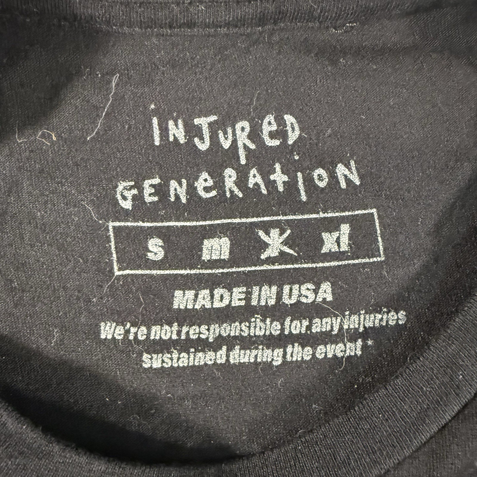ASAP Rocky Injured Generation Tour Shirt Mens Sz L Double Sided Rap Music 2019
