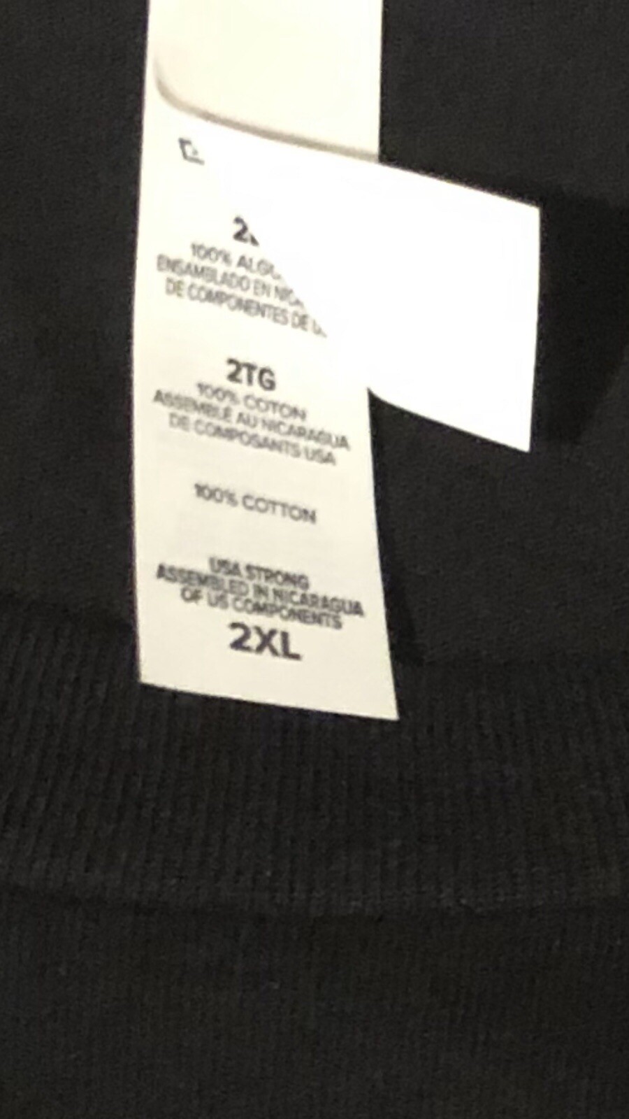 Bella Canvas Adult 2XL Black Cotton Jersey Short Sleeve Crew Neck T-Shirt New