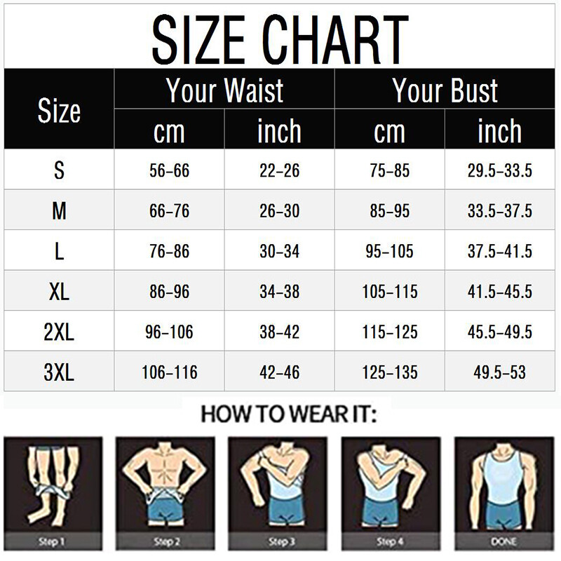 Men Shaper Vest Body Slimming Belly Tummy Compression Underwear Shapewear Shirt