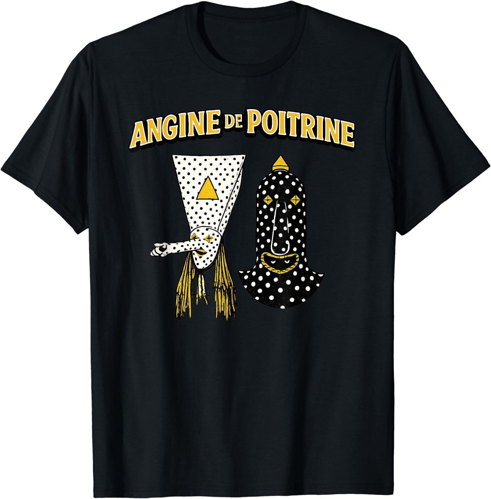 Angine De Poitrine Band Tee Vintage Music Fans Masked T-Shirt