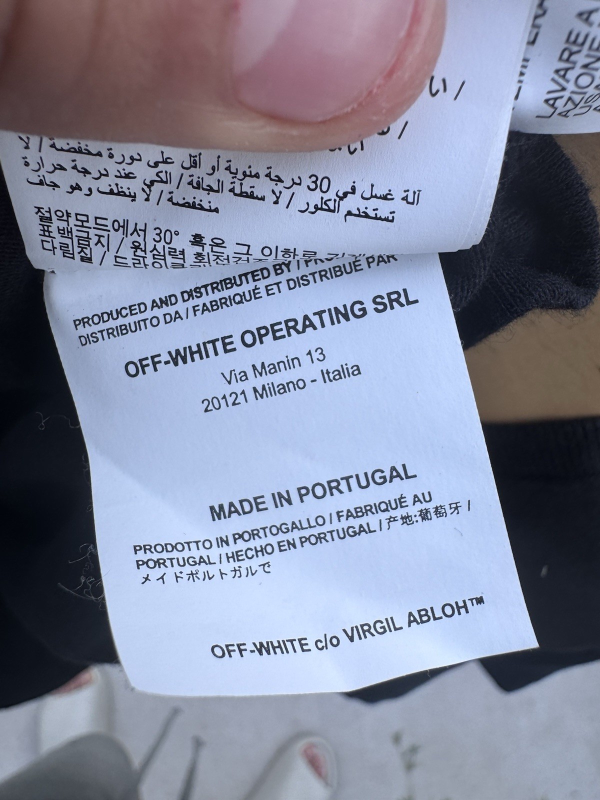 Off-White Mariana De Silva T Shirt Men Size M Black