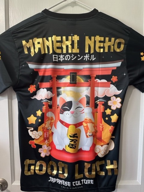 NWT Cool T shirt Japanese Style Light weight comfortable Unisex Machine Wash Cat