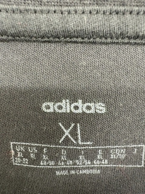Adidas Men’s XL Grey Short Sleeve Crewneck T-Shirt Machine Wash