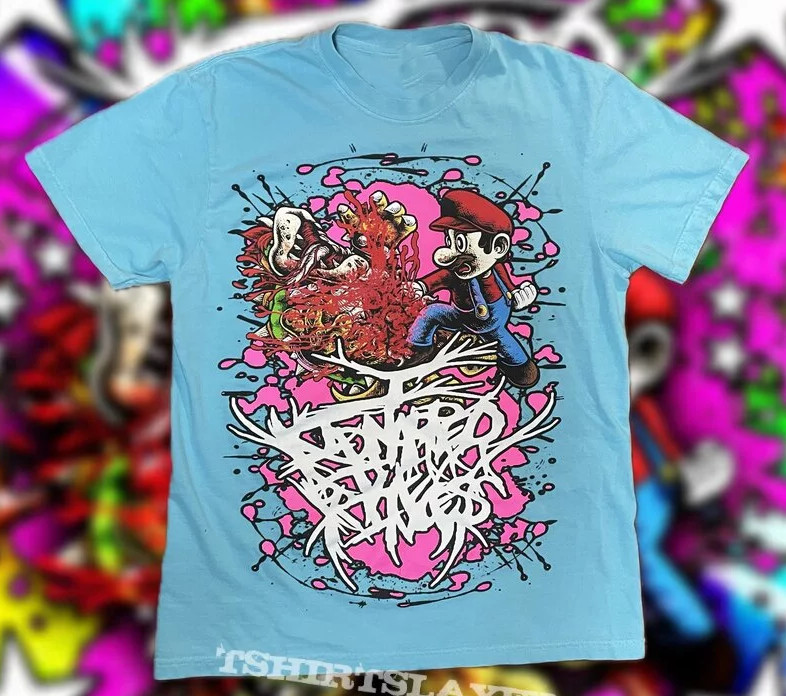 I Kidnapped The Princess Mario vs Bowser Reprint T-shirt All sizes L147